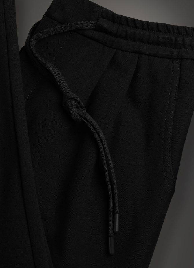 Stretch interlock trousers with drawstring - Image 6