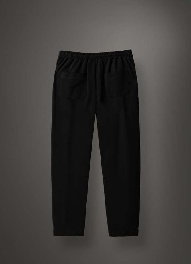 Stretch interlock trousers with drawstring - Image 5