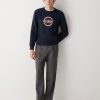 Crew-neck sweatshirt with printed maxi logo - Image 3