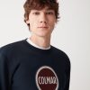 Crew-neck sweatshirt with printed maxi logo - Image 2