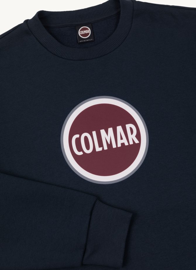 Crew-neck sweatshirt with printed maxi logo - Image 6