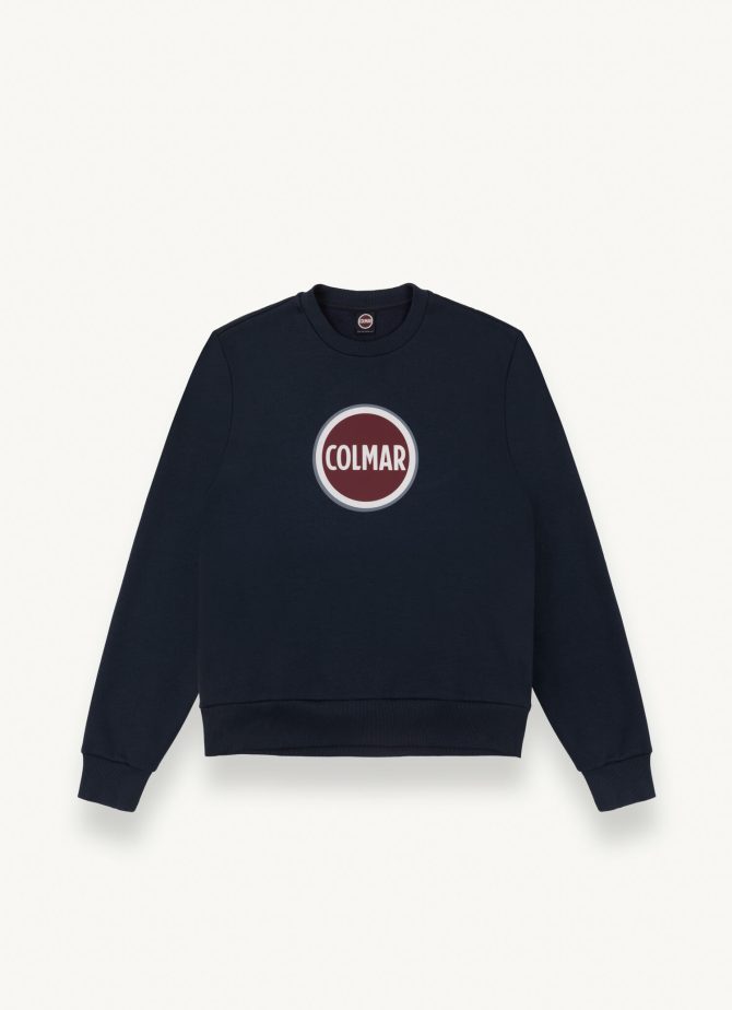 Crew-neck sweatshirt with printed maxi logo - Image 4