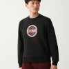 Crew-neck sweatshirt with printed maxi logo - Image 3