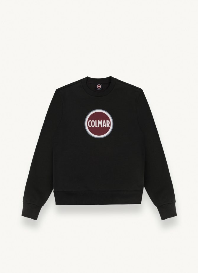 Crew-neck sweatshirt with printed maxi logo - Image 4
