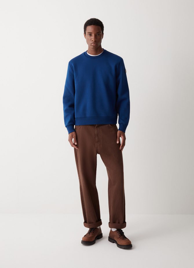 Solid colour crew-neck sweatshirt - Image 2