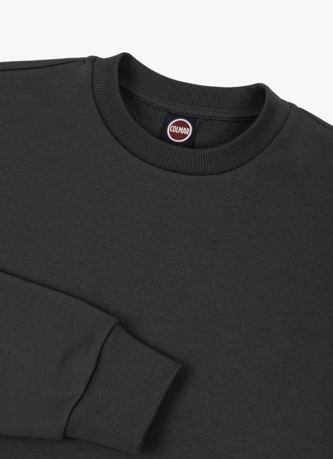 Solid colour crew-neck sweatshirt - Image 6