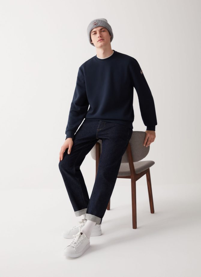 Solid colour crew-neck sweatshirt - Image 3