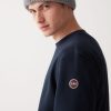 Solid colour crew-neck sweatshirt