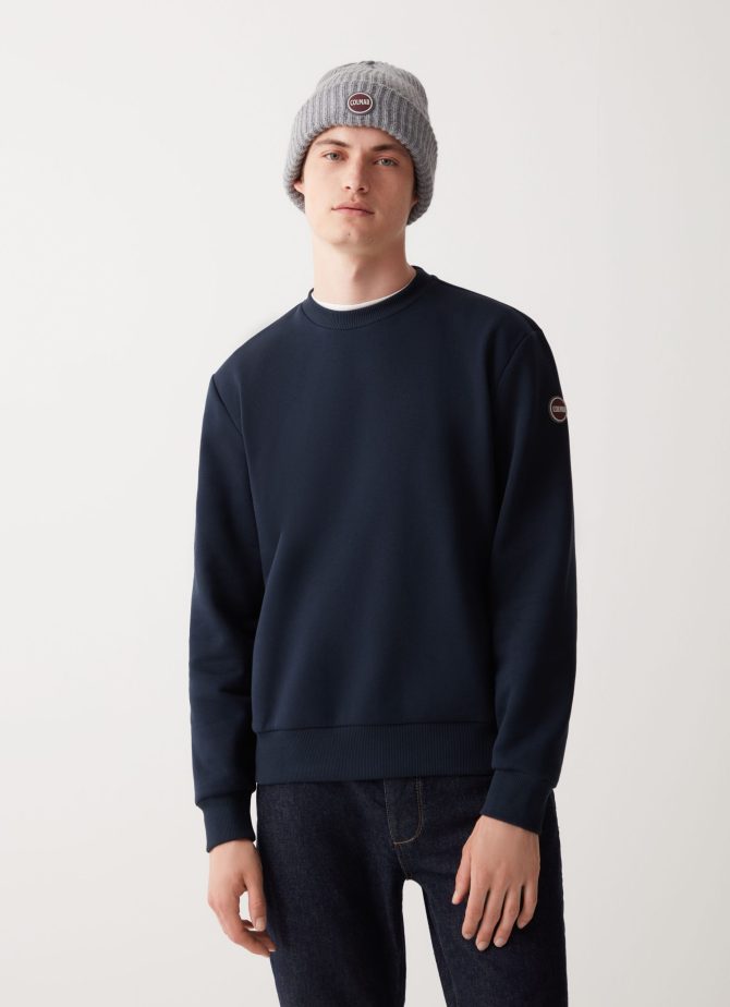 Solid colour crew-neck sweatshirt - Image 2