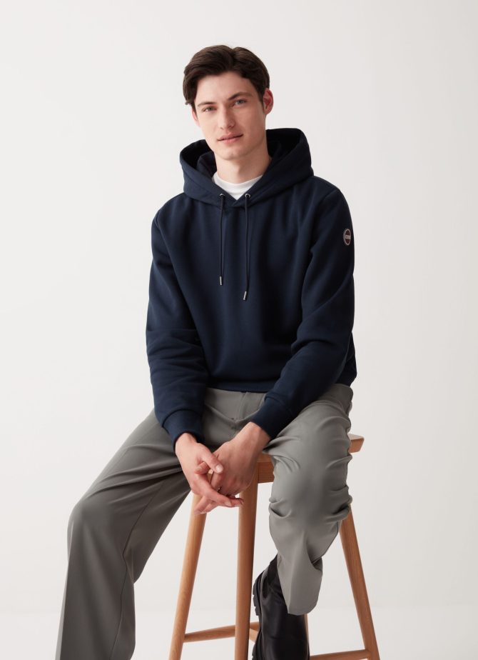 Solid colour hooded sweatshirt - Image 2