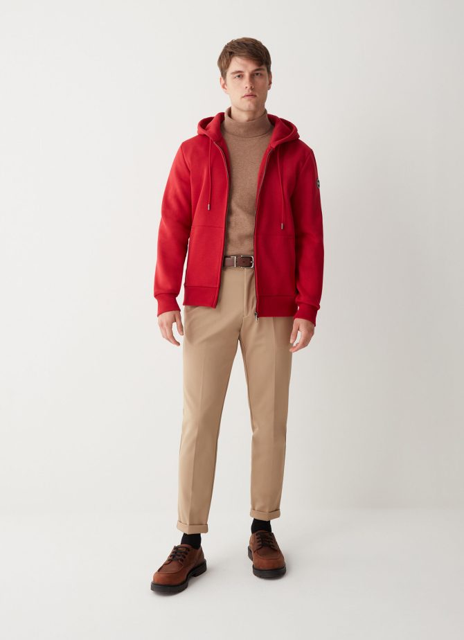 Full zip sweatshirt with handwarmer pocket