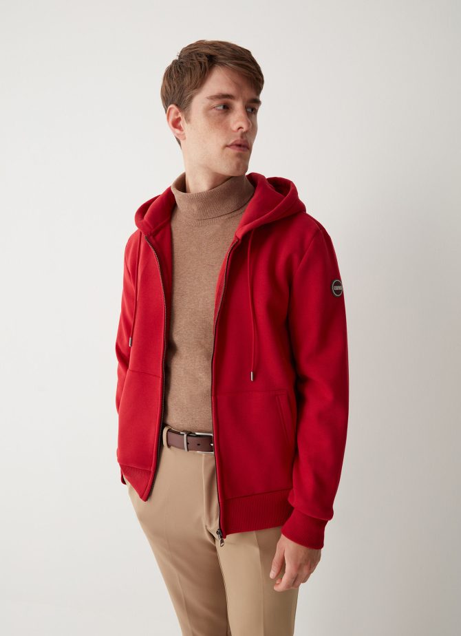 Full zip sweatshirt with handwarmer pocket - Image 2