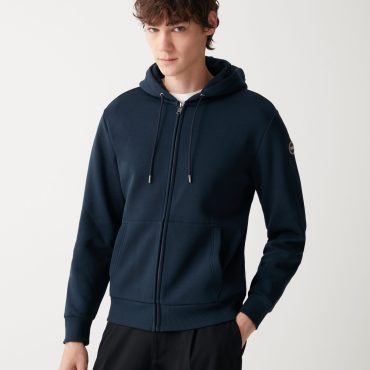 Full zip sweatshirt with handwarmer pocket