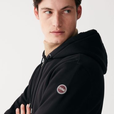 Full zip sweatshirt with handwarmer pocket