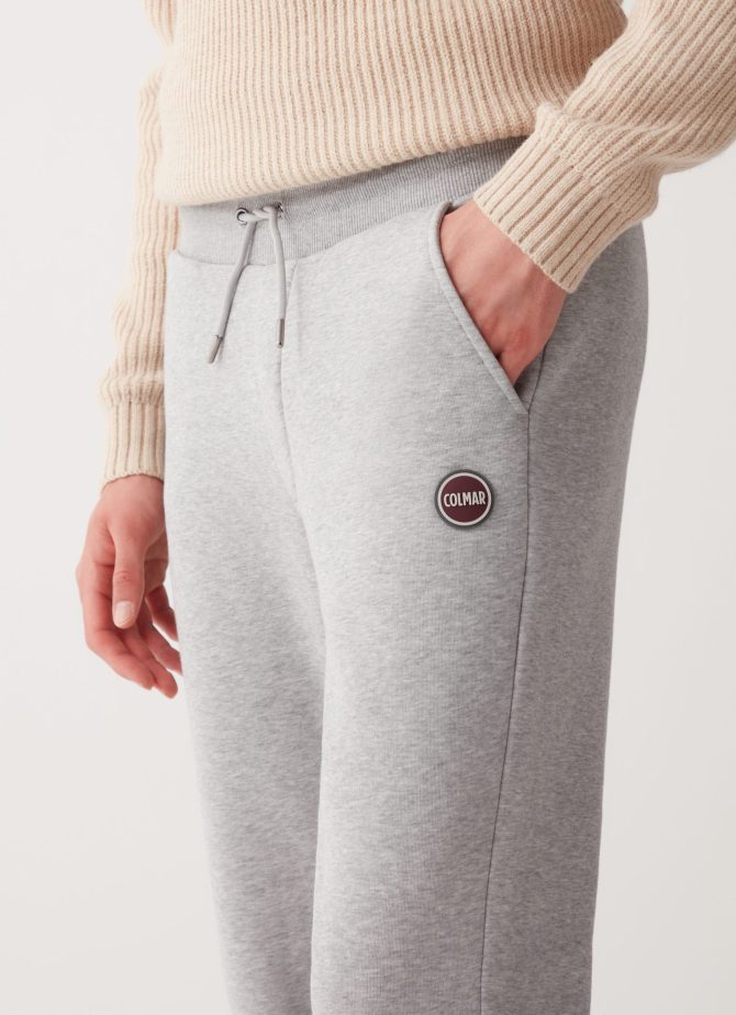 Brushed cotton blend fleece jumpsuit trousers - Image 3