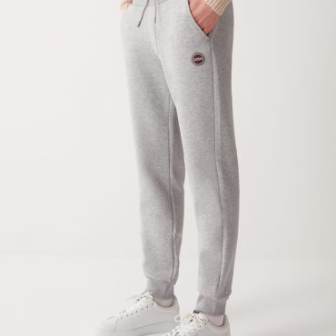 Brushed cotton blend fleece jumpsuit trousers