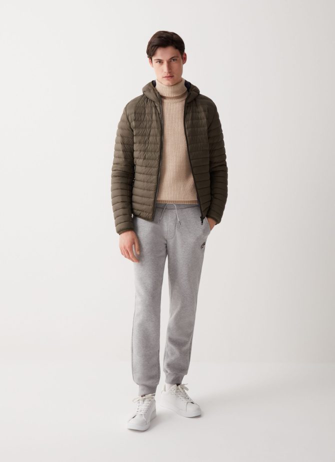 Brushed cotton blend fleece jumpsuit trousers - Image 2