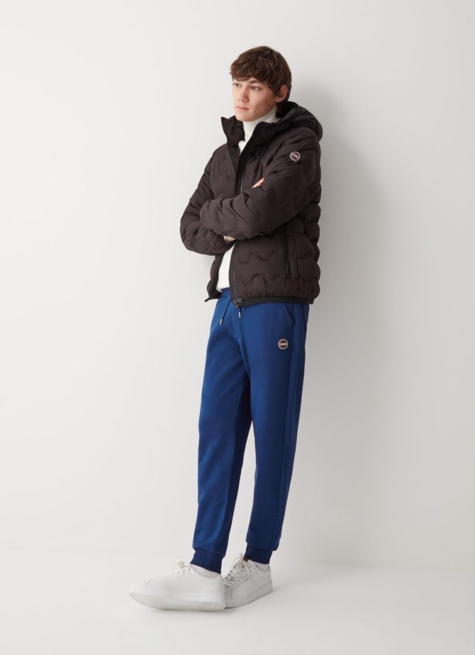 Brushed cotton blend fleece jumpsuit trousers - Image 2