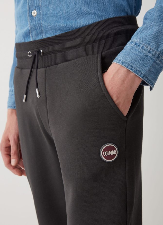 Brushed cotton blend fleece jumpsuit trousers - Image 3