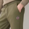 Brushed cotton blend fleece jumpsuit trousers