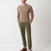 Brushed cotton blend fleece jumpsuit trousers - Image 2