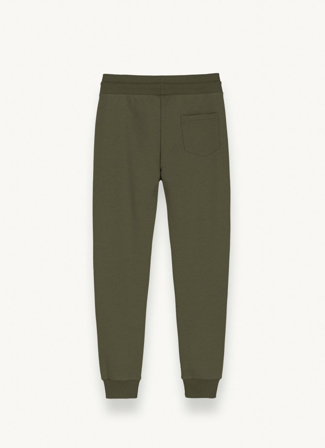 Brushed cotton blend fleece jumpsuit trousers - Image 5