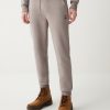 Brushed cotton blend fleece jumpsuit trousers - Image 2