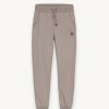 Brushed cotton blend fleece jumpsuit trousers - Image 4