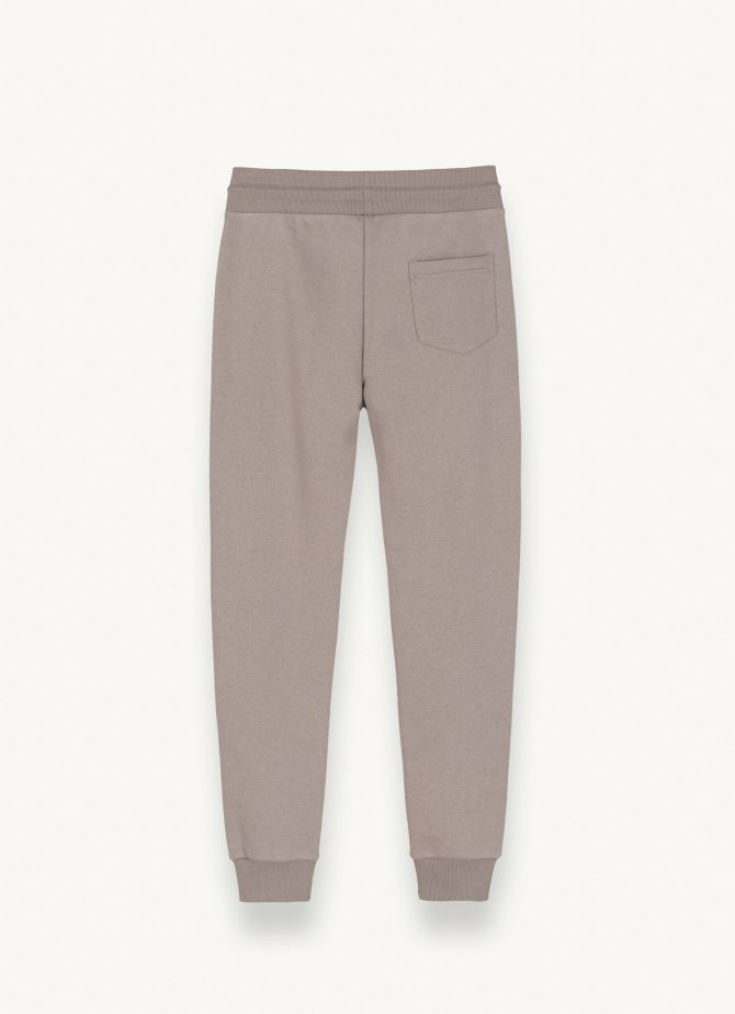 Brushed cotton blend fleece jumpsuit trousers - Image 5