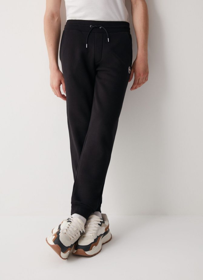 Brushed cotton blend fleece jumpsuit trousers - Image 3