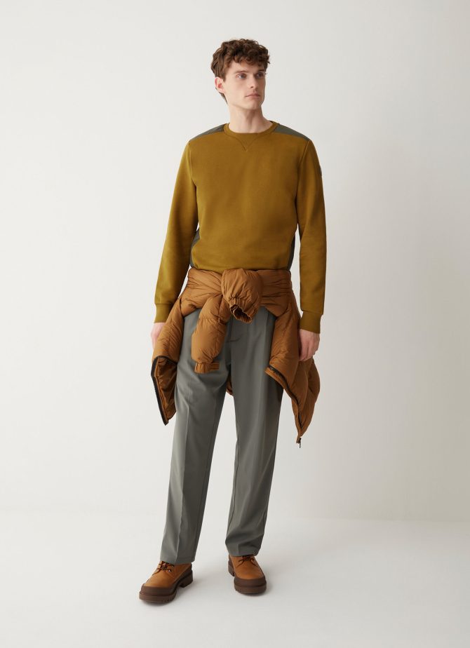 100% cotton crewneck technical brushed sweatshirt - Image 3