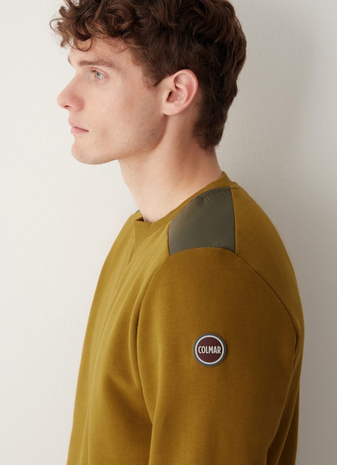 100% cotton crewneck technical brushed sweatshirt - Image 2