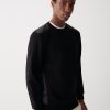 100% cotton crewneck technical brushed sweatshirt - Image 3