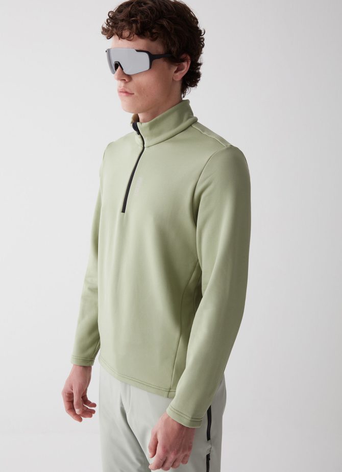 Half zip stretch fleece ski sweatshirt - Image 3