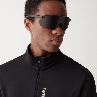 Half zip stretch fleece ski sweatshirt