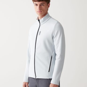 Stretch fleece full zip ski sweatshirt