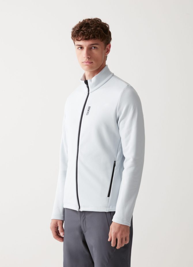 Stretch fleece full zip ski sweatshirt