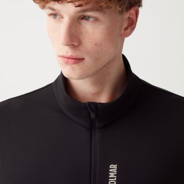 Stretch fleece full zip ski sweatshirt