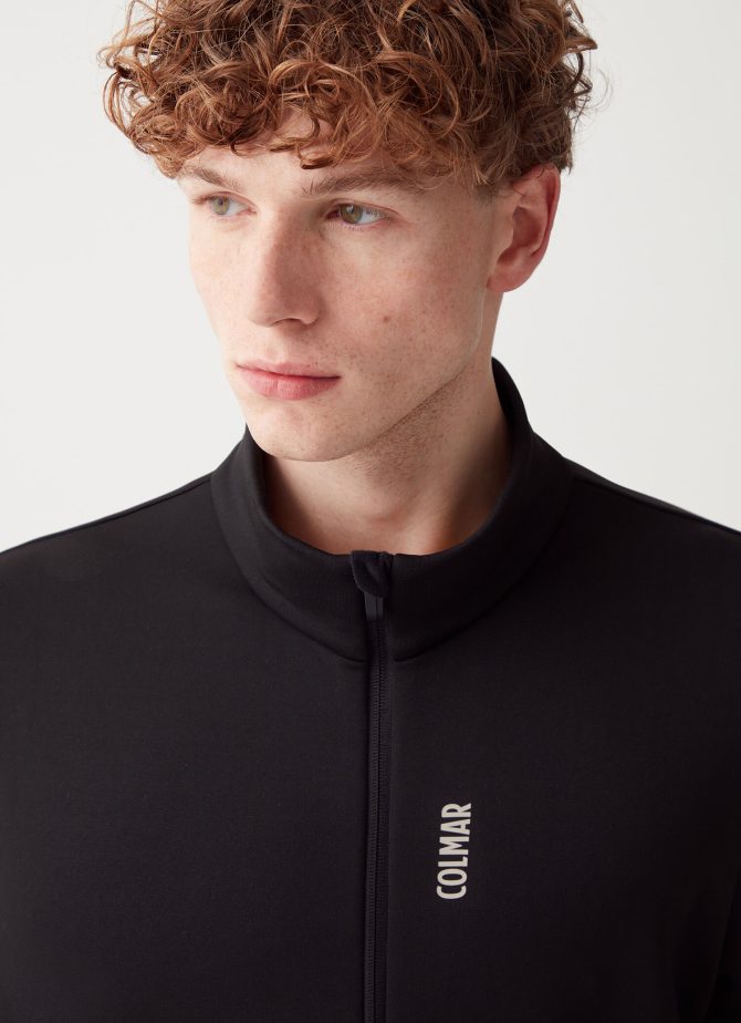 Stretch fleece full zip ski sweatshirt