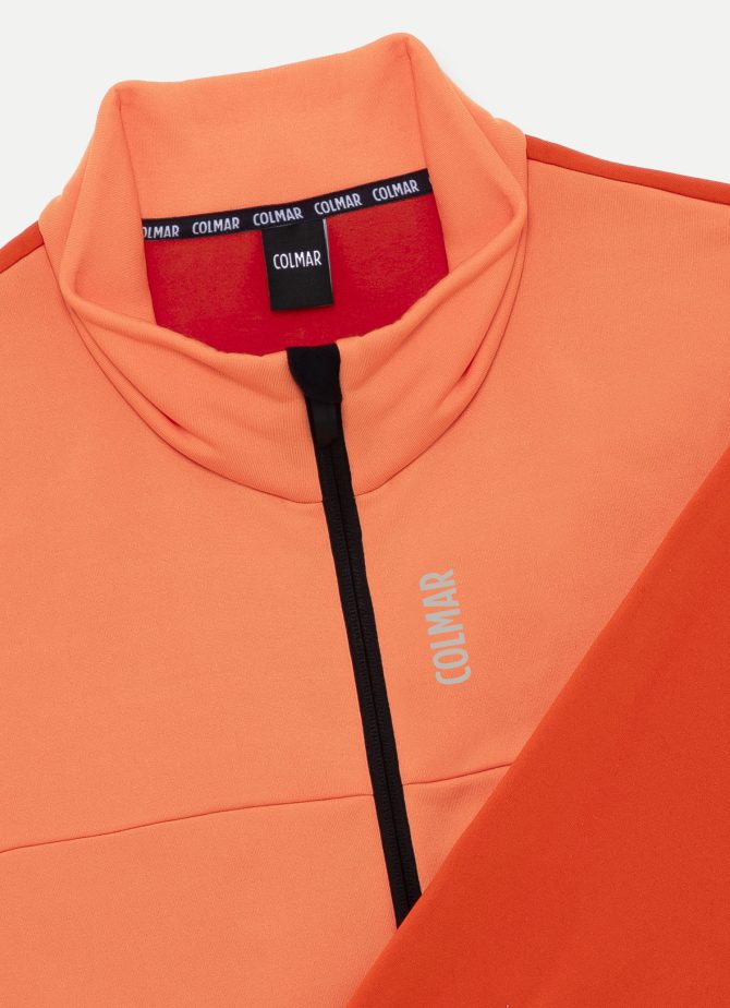 Ski sweatshirt with zip in two-tone stretch fleece - Image 6