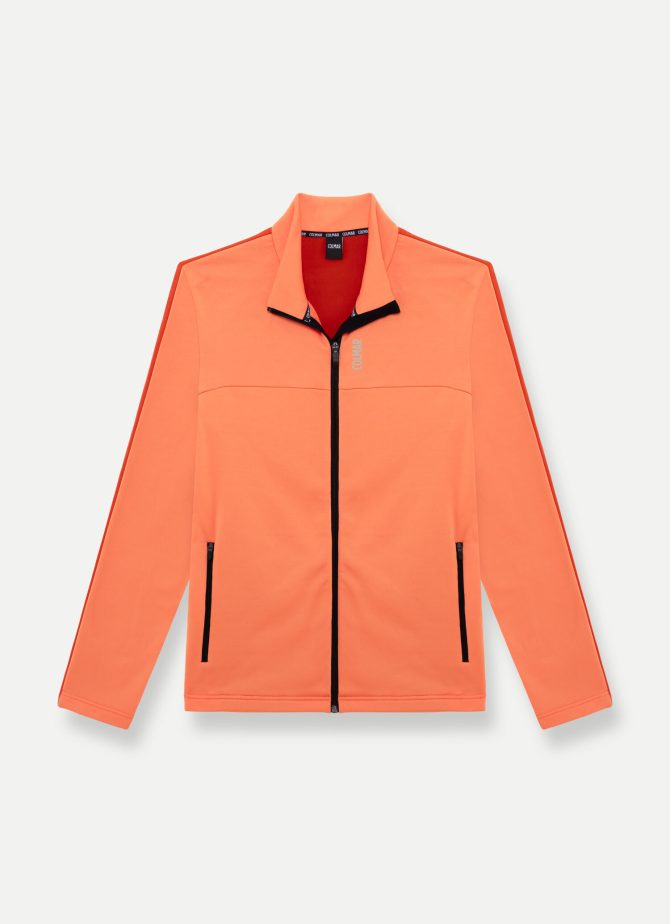 Ski sweatshirt with zip in two-tone stretch fleece - Image 4