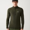 Half-zip technical ski sweater