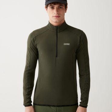 Half-zip technical ski sweater