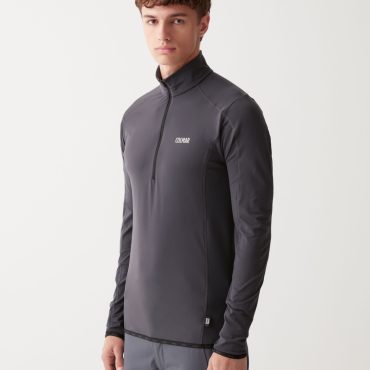 Half-zip technical ski sweater