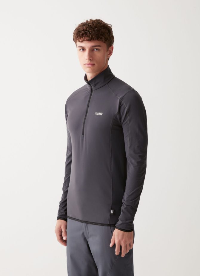 Half-zip technical ski sweater