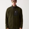 Teddy bear-effect full zip sweatshirt