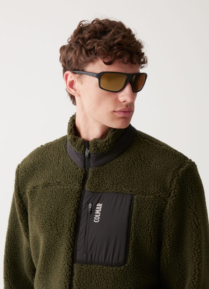 Teddy bear-effect full zip sweatshirt - Image 2