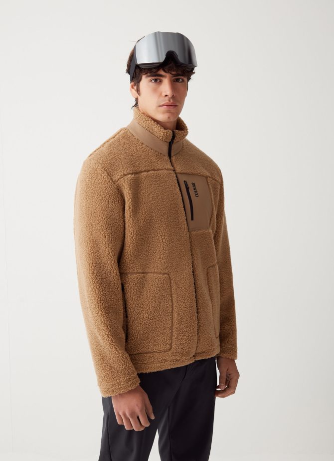 Teddy bear-effect full zip sweatshirt - Image 3