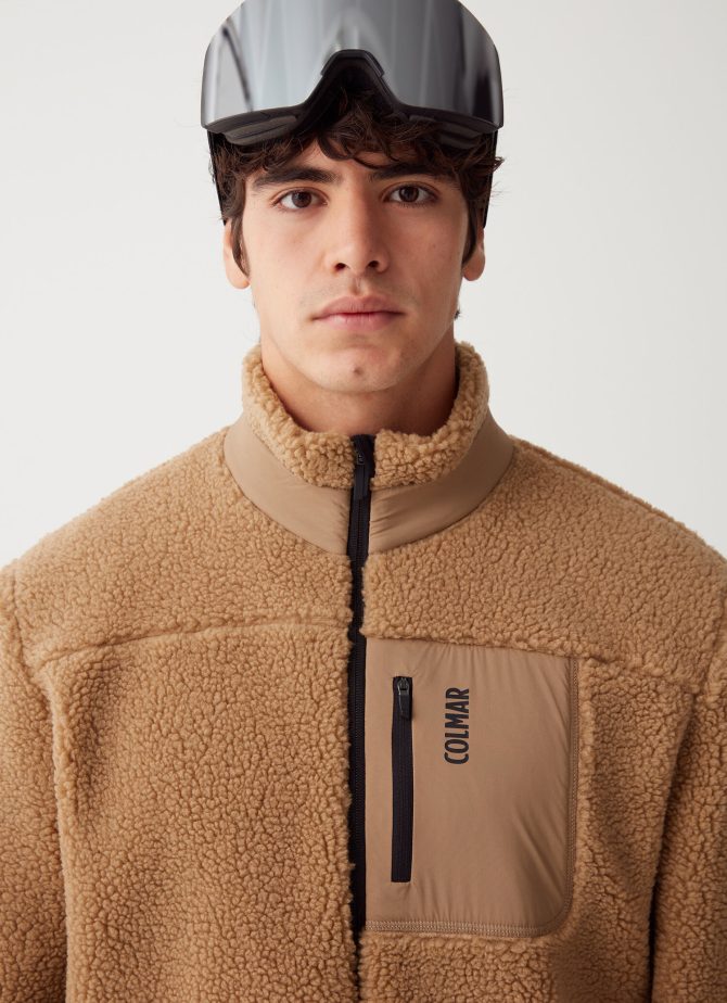 Teddy bear-effect full zip sweatshirt - Image 2