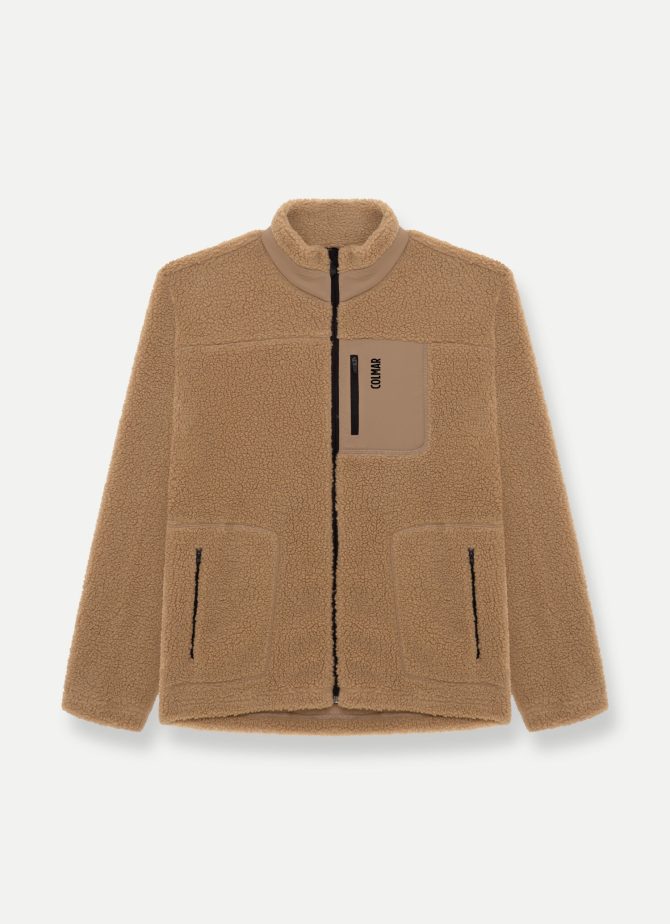 Teddy bear-effect full zip sweatshirt - Image 4